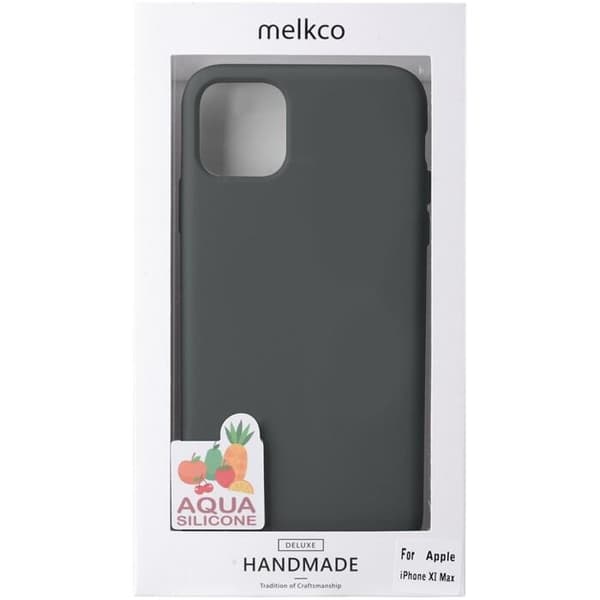 Melkco Aqua Silicone Cover för iPhone 11 Pro Max - Grå Svart