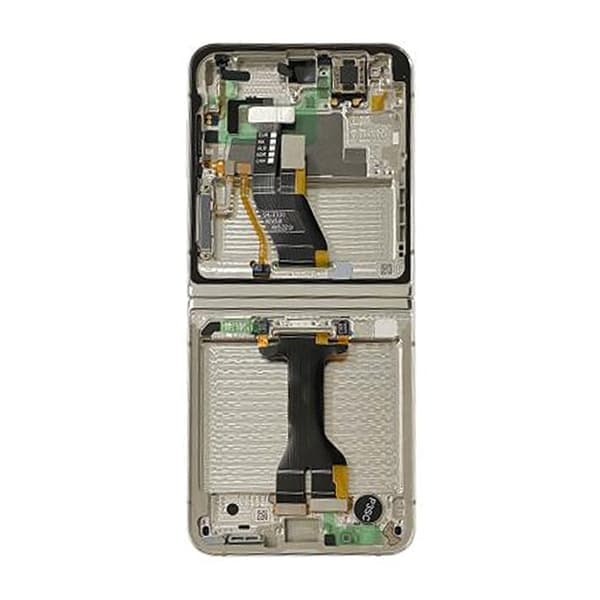 Samsung Galaxy Z Flip 5 Skärm med LCD Display Original - Vit