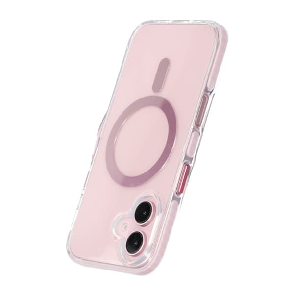 iPhone 16 Plus Mobile Case Magnet Double Protection - Pink