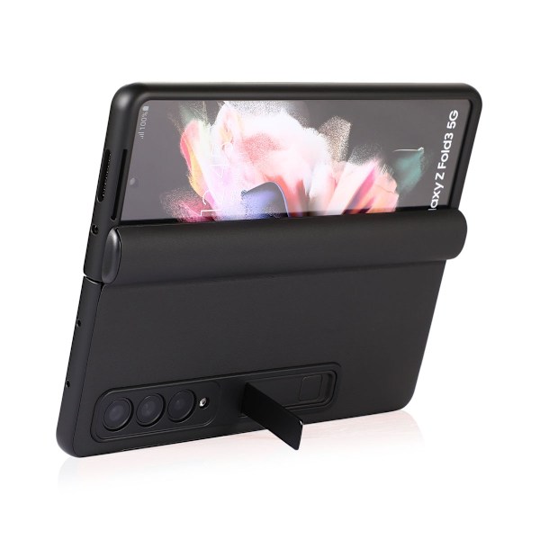 Samsung Galaxy Z Fold 3 Mobilskal Fodral Läder - Svart