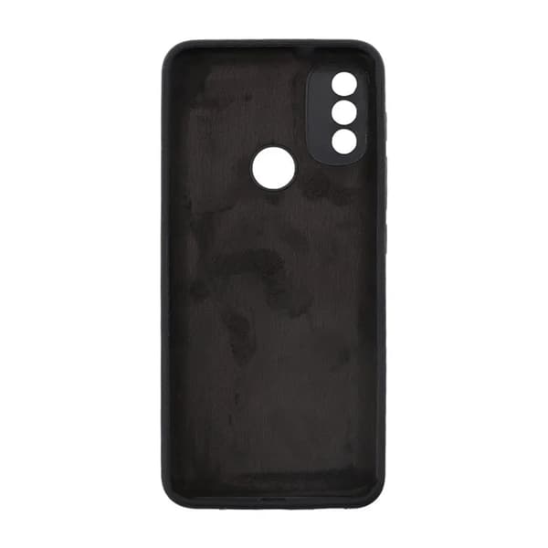 Motorola Moto E20 Silikonskal med Kameraskydd - Svart