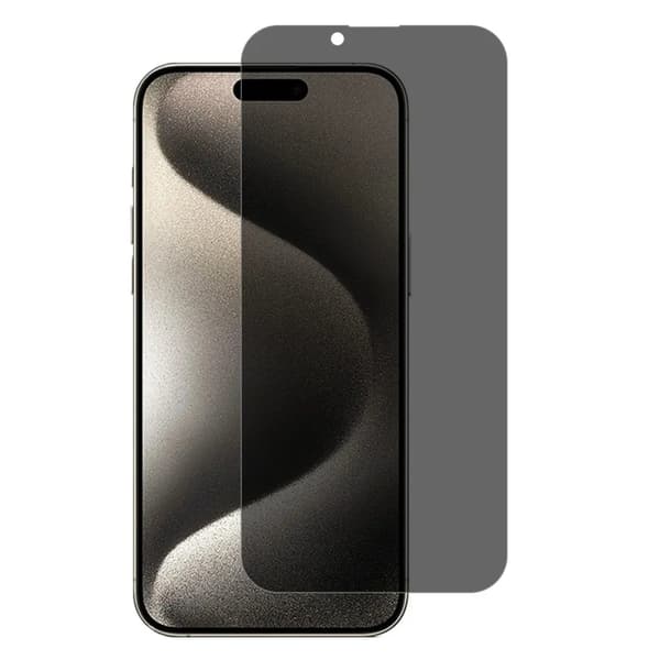 iPhone 16 Pro Max Privacy skärmskydd i härdat glas Svart