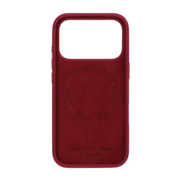Rvelon Mobile Case Silicone MagSafe for iPhone 17 Pro - Red
