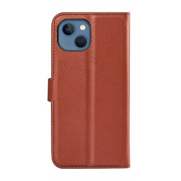 iPhone 15 Plus Plånboksfodral med stativ - Brun
