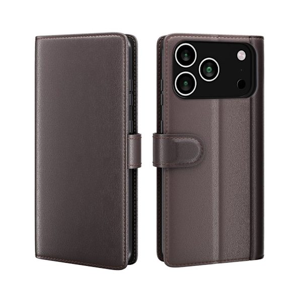 iPhone 17 Pro Max cover in leather - brown