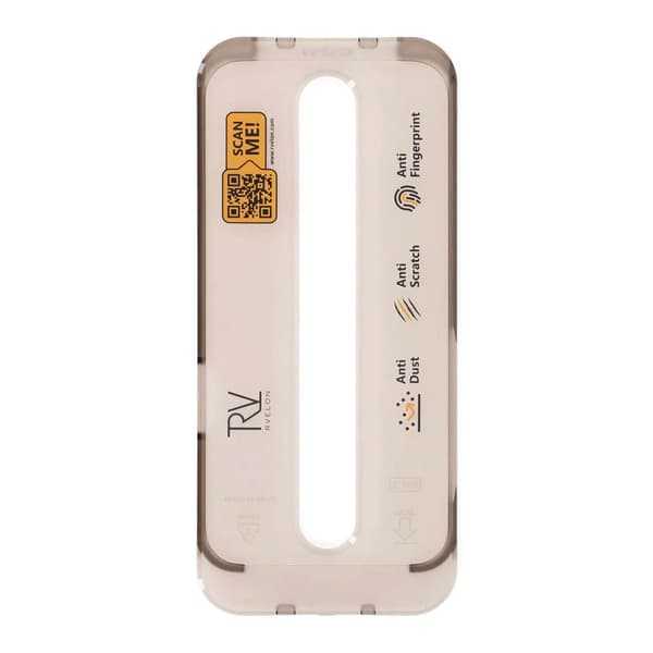 Screen Protector iPhone 12/12 Pro - 3D Tempered Glass Black RV- Bulk with frame -20 pcs