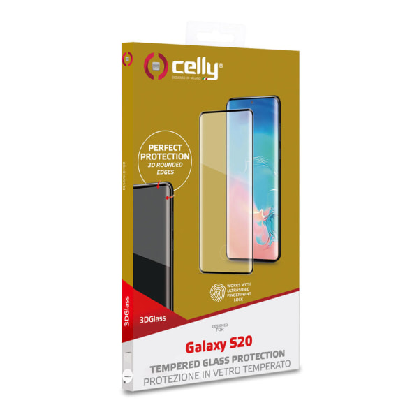 Samsung Galaxy S20 Celly 3D Skärmskydd i Härdat Glas