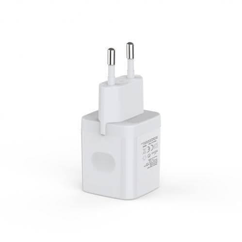 SiGN Väggladdare USB-C PD 20W - Vit | Stöd för snabbladdning Svart