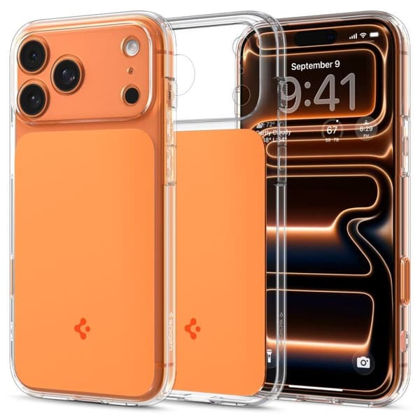 Spigen Ultra Hybrid T MagFit Case for iPhone 18 Pro / 17 Pro - Orange