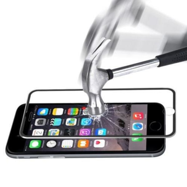 HAT PRINCE härdat skärmskydd m. ram till iPhone 7/8/SE 2 - Svart