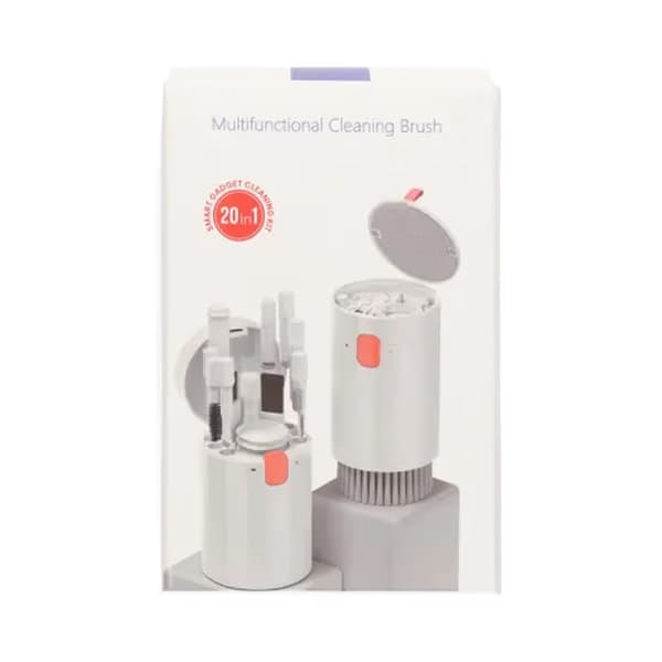 Portable 20 in 1 Cleaning Kit for Mobile and Computer - White
