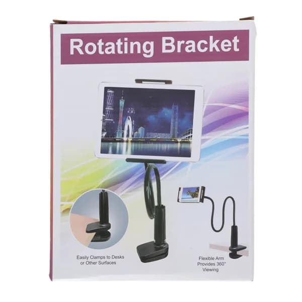 360 degree Rotating Overlook Lazy Stand,Desktop & Bedside Holder for Phone Tablet