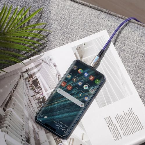 Baseus Kabel USB-C till USB-C, LED-indikator, PD 2.0, 60W, 3A, 1m - Svart Svart