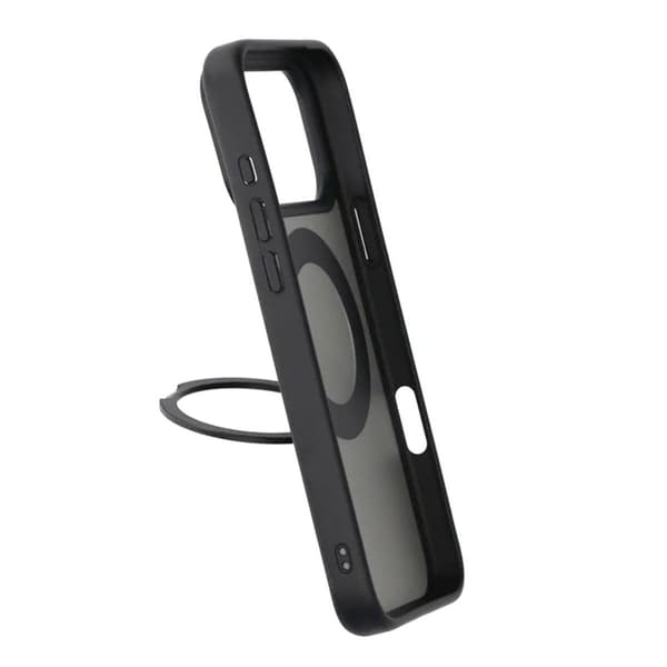 Mobile Case Rotating Magnet Stand for iPhone 17 Pro Max - Black