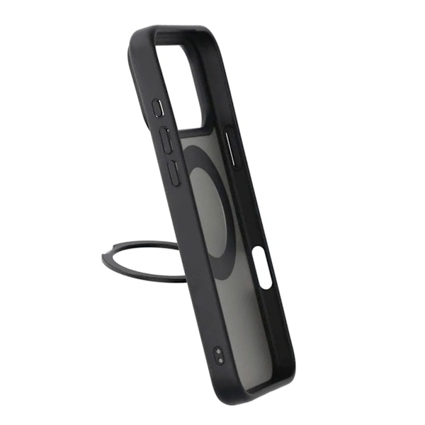 Mobilskal Roterande Magnet Stativ för iPhone 17 Pro Max - Svart