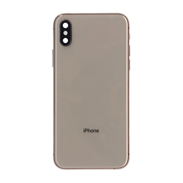 iPhone XS Baksida med Komplett Ram - Guld