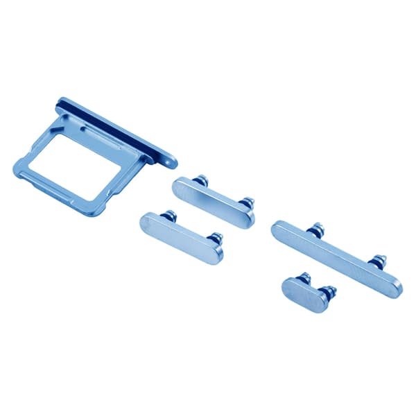 Buttons and SIM Card Holder for iPhone 16 and 16 Plus - Blue