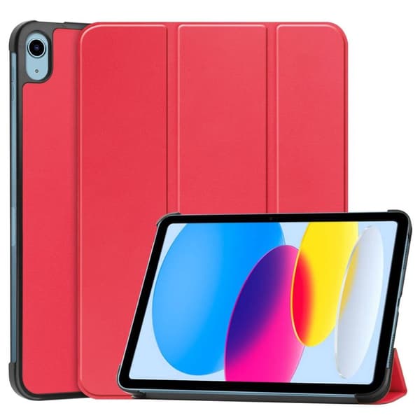 iPad A16 11" 2025/10.9" 2024 Tri-Fold Cover in PU Leather - Red