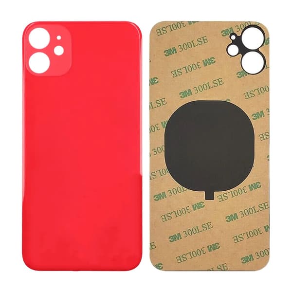 iPhone 11 Back Glass with Adhesive Tape - Red