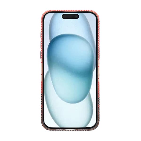 Magsafe Case and Stand for iPhone 15 Pro Max - Striped Orange