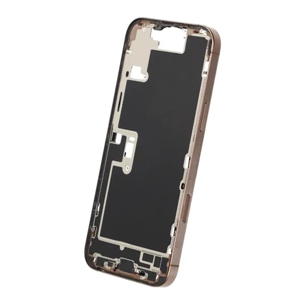 Mittenram med smådelar för iPhone 16 Pro Max - Sandfärgad Titan OEM