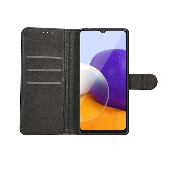 Samsung Galaxy A22 5G Plånboksfodral med Stativ - G-SP Svart