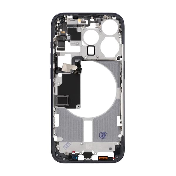 iPhone 15 Pro Middle Frame with Small Parts OEM - Titanium Blue