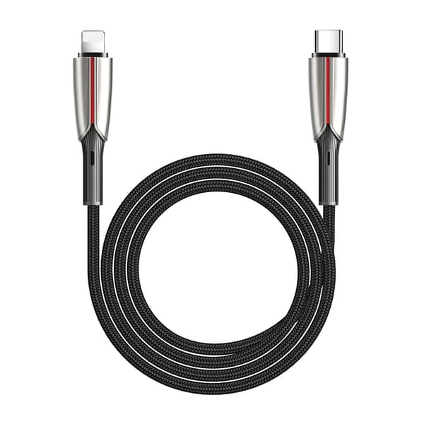 SiGN PD USB-C till Lightning Kabel, 1.2m, 3A, 36W - Svart Svart