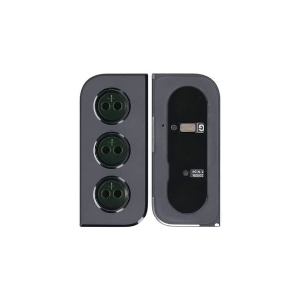 Original Samsung Galaxy S21 5G Dekorationsdel för Kamera Bakre Med Tejp - Phantom Grey Svart