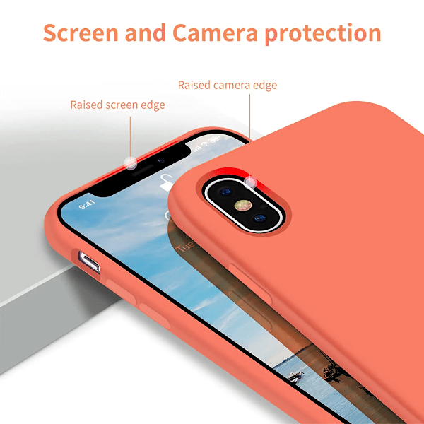 iPhone X/XS Silikonskal Rvelon - Rosa