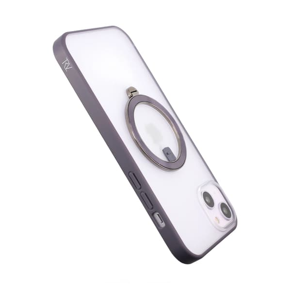iPhone 14 Skal med MagSafe Stativ Rvelon - Lila
