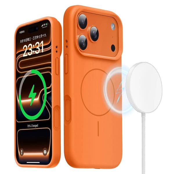 iPhone 18 Pro Max/17 Pro Max MagSafe Case in Silicone - Orange