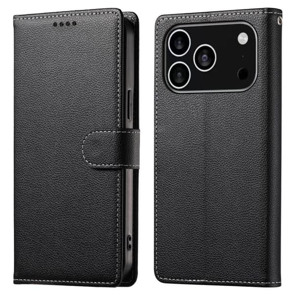 iPhone 18 Pro/17 Pro Wallet Cover - Black