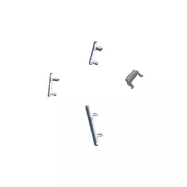 Original iPhone 11 Pro Sidoknappar - Silver Svart