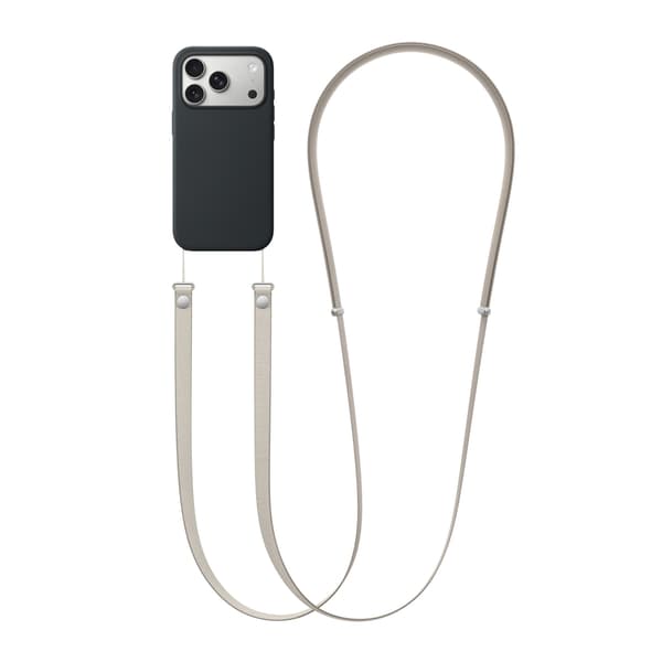 Crossbody Strap for iPhone mobile phone case - Light gray