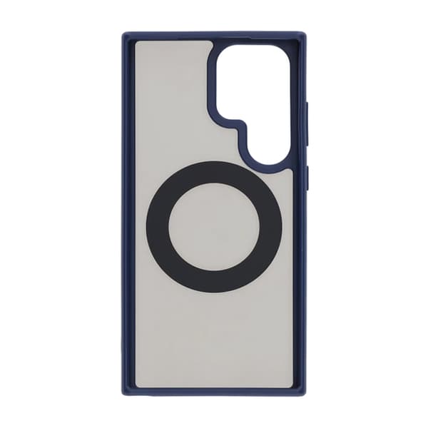 Matte case 360 ​​rotating bracket Mobile Phone Case For Samsung S23 Ultra Blue