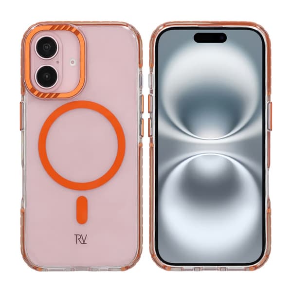 iPhone 16 Rvelon Mobile Case Magnet Reinforced - Orange