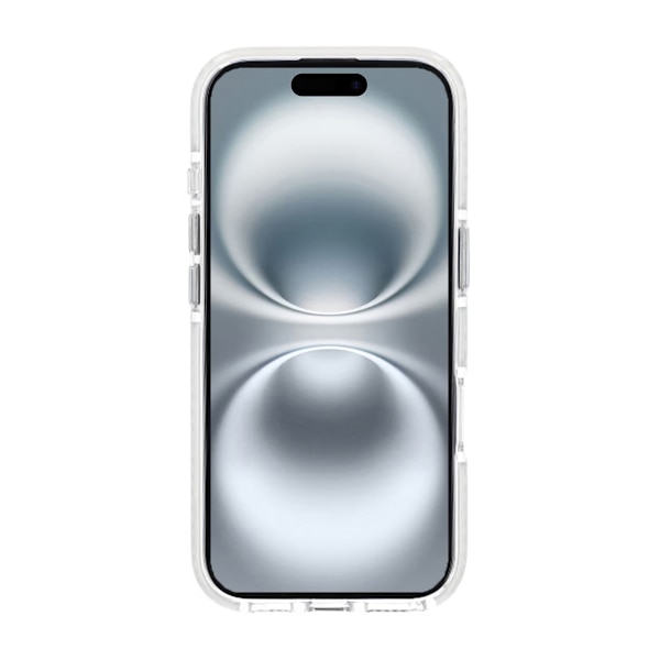 Transparent double-sided coated IMD magnetism case For iPhone 16 Pro white