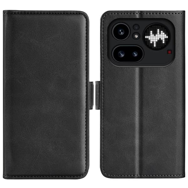 Nothing Phone (4a) Pro Wallet Cover PU Leather - Black