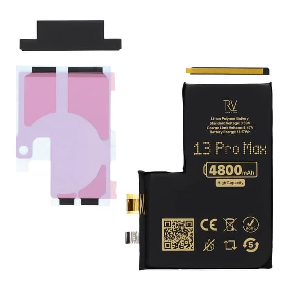 Rvelon Batteri till iPhone 13 Pro Max 4800mAh utan Flexkabel