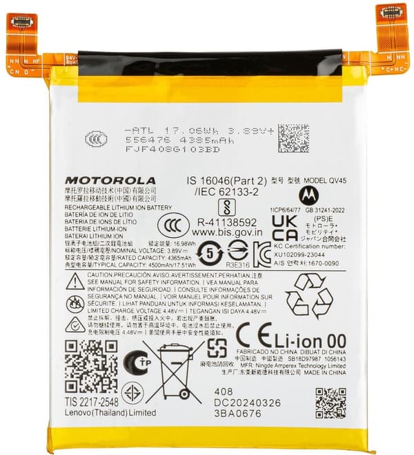 Motorola Edge 50 Ultra Battery QV45 Original
