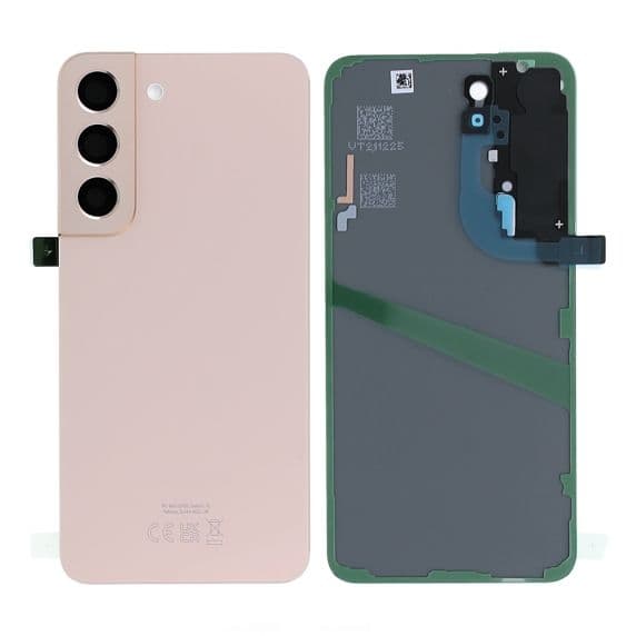 Original Samsung Galaxy S22 (SM-S901B) Baksida med tejp - Rosa Svart