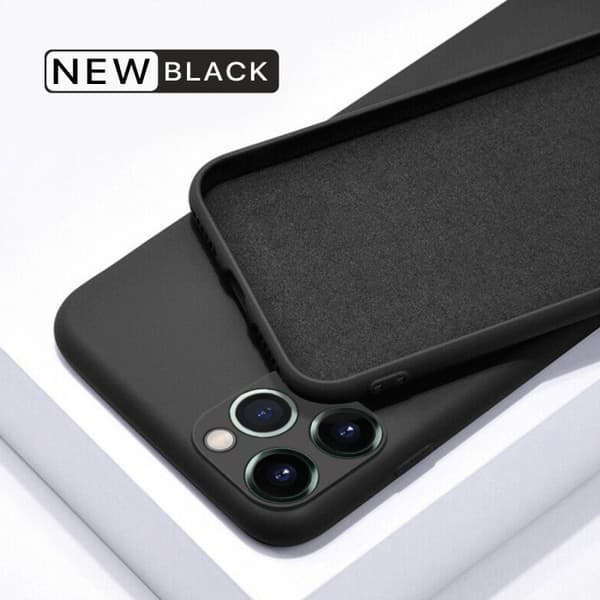 iPhone 12 Pro Max Soft Silikon Skal Hög kvalité - Svart Svart