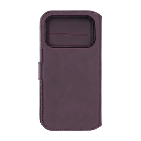 Rvelon Wallet Case Magnet for iPhone 17 Pro Max - Purple