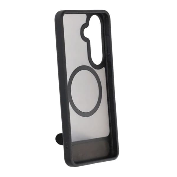 Black Feather Inclined Bracket Magnetic Case - Samsung Galaxy S26 Plus Black
