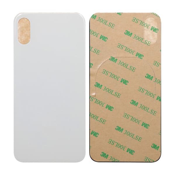 iPhone XS Max Back Glass with Adhesive Tape - White