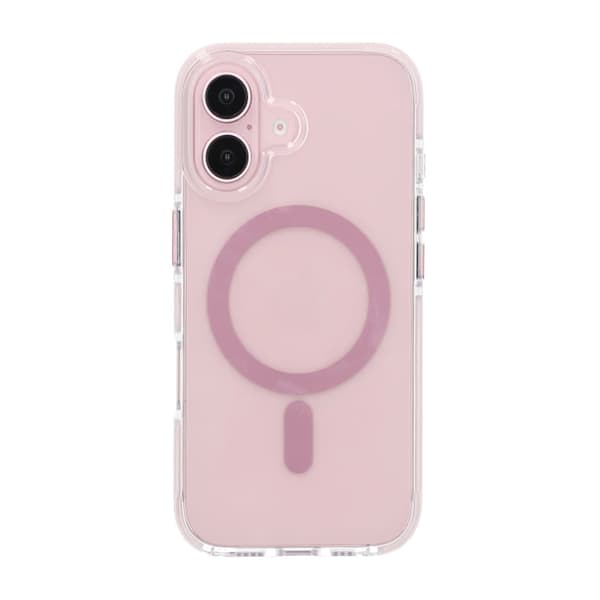 iPhone 16 Plus Mobile Case Magnet Double Protection - Pink