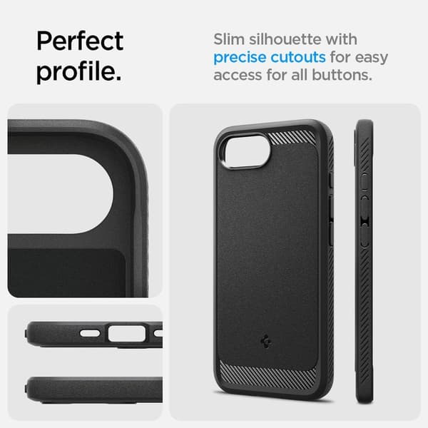 Spigen Rugged Armor MagSafe Case for iPhone 17e/16e - Black