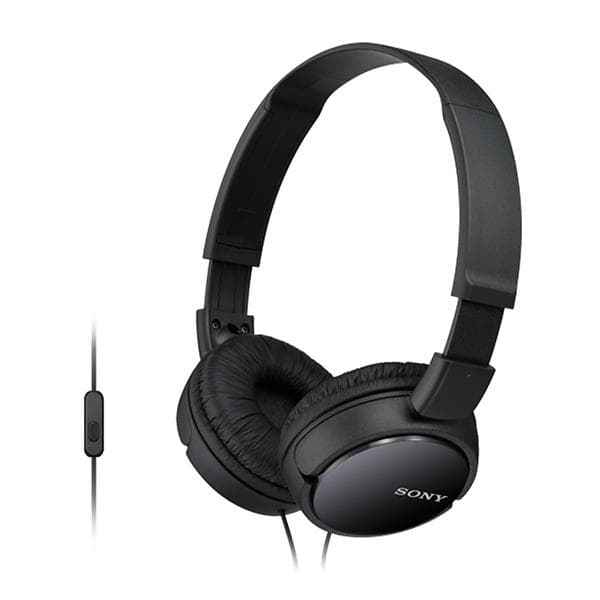 Original Sony MDR-ZX110AP On-ear Headset - Svart Svart