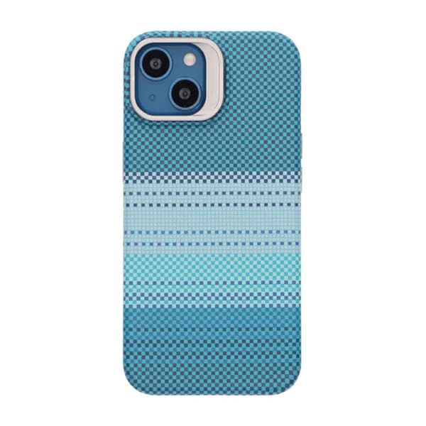 Magsafe Case and Stand for iPhone 13 and 14 - Striped Green